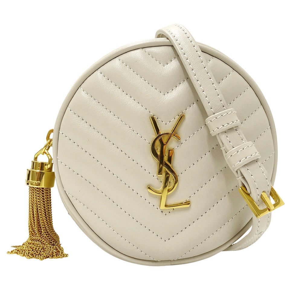 SAINT LAURENT Ivory Leather Shoulder Bag - Picture 2 of 14